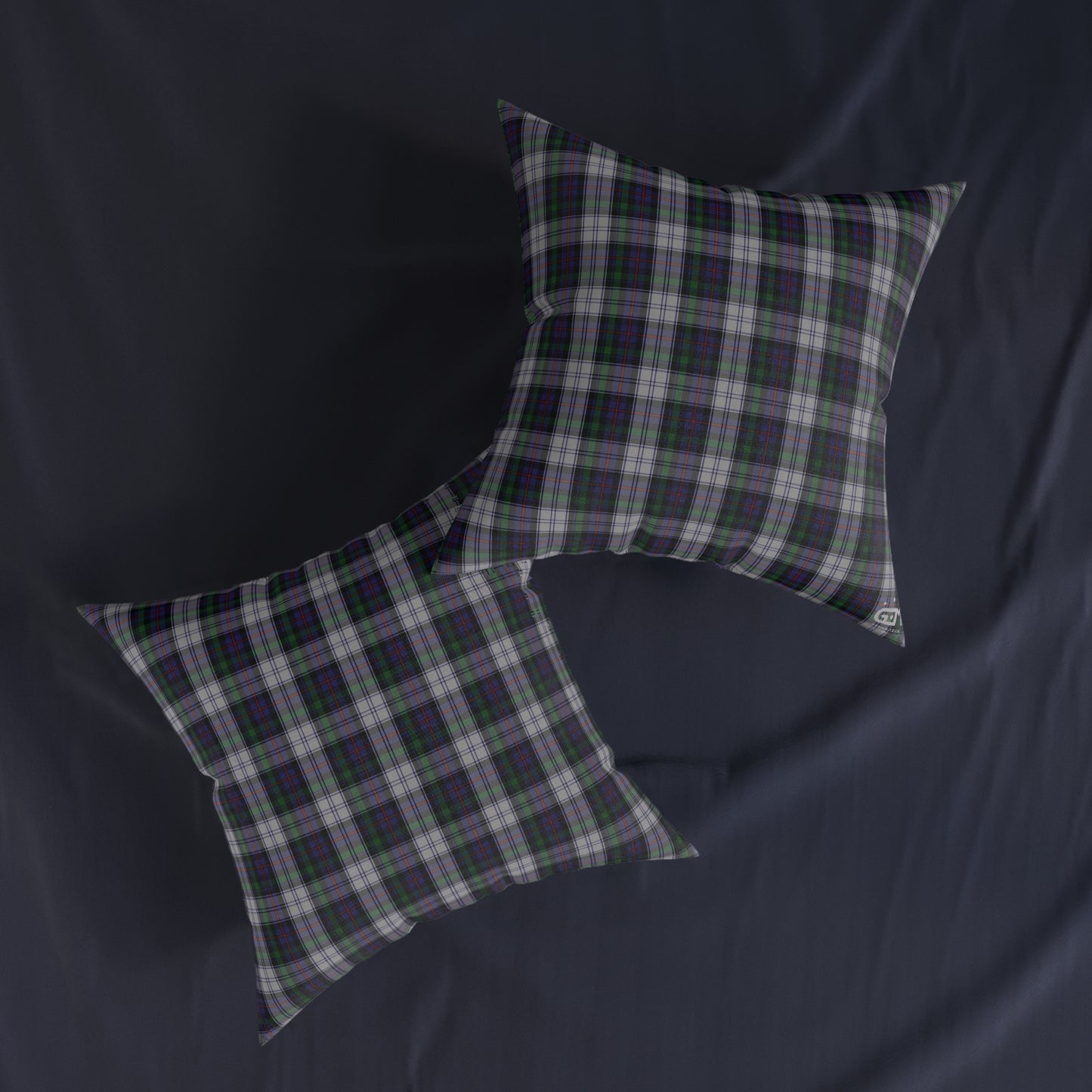 Coussin Carré Réversible : Robe Argyle Tartan, Différentes Tailles