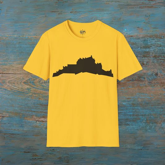 Edinburgh Castle Silhouette Art Unisex T-Shirt