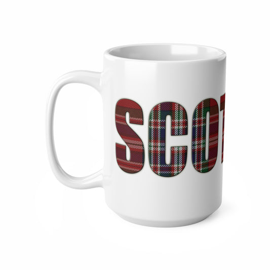 Scotland Tartan Mug - MacFarlane, Tasse à café, Tasse à thé, Écosse, Blanc