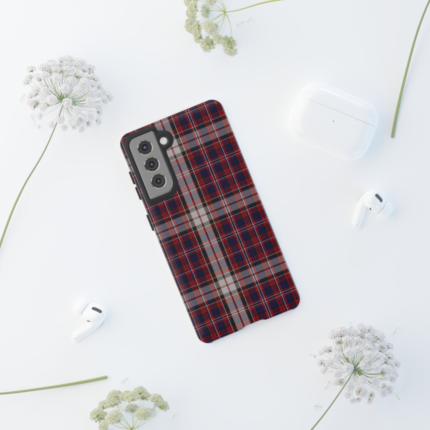 Étui de téléphone à motif tartan écossais - Robe MacFarlane, divers