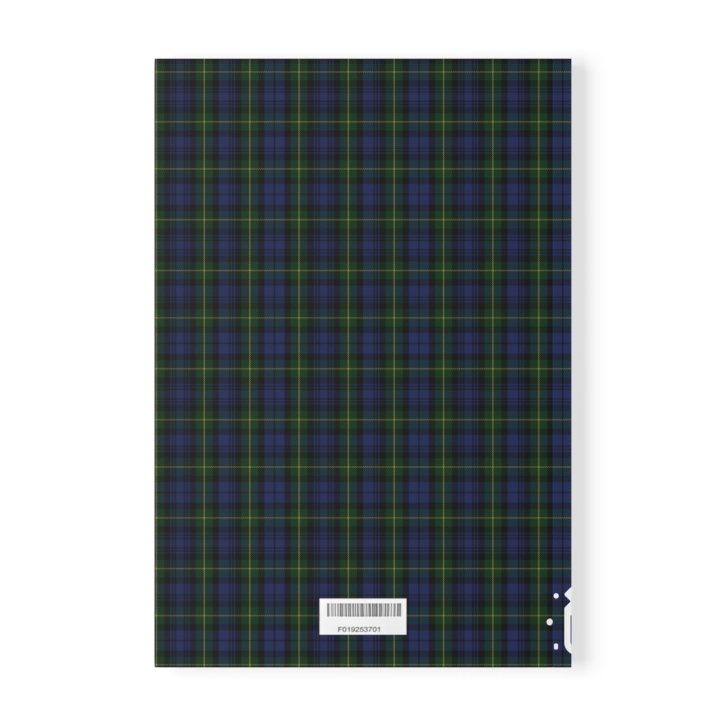 Carnet de notes A5 à couverture souple motif tartan écossais - Gordon