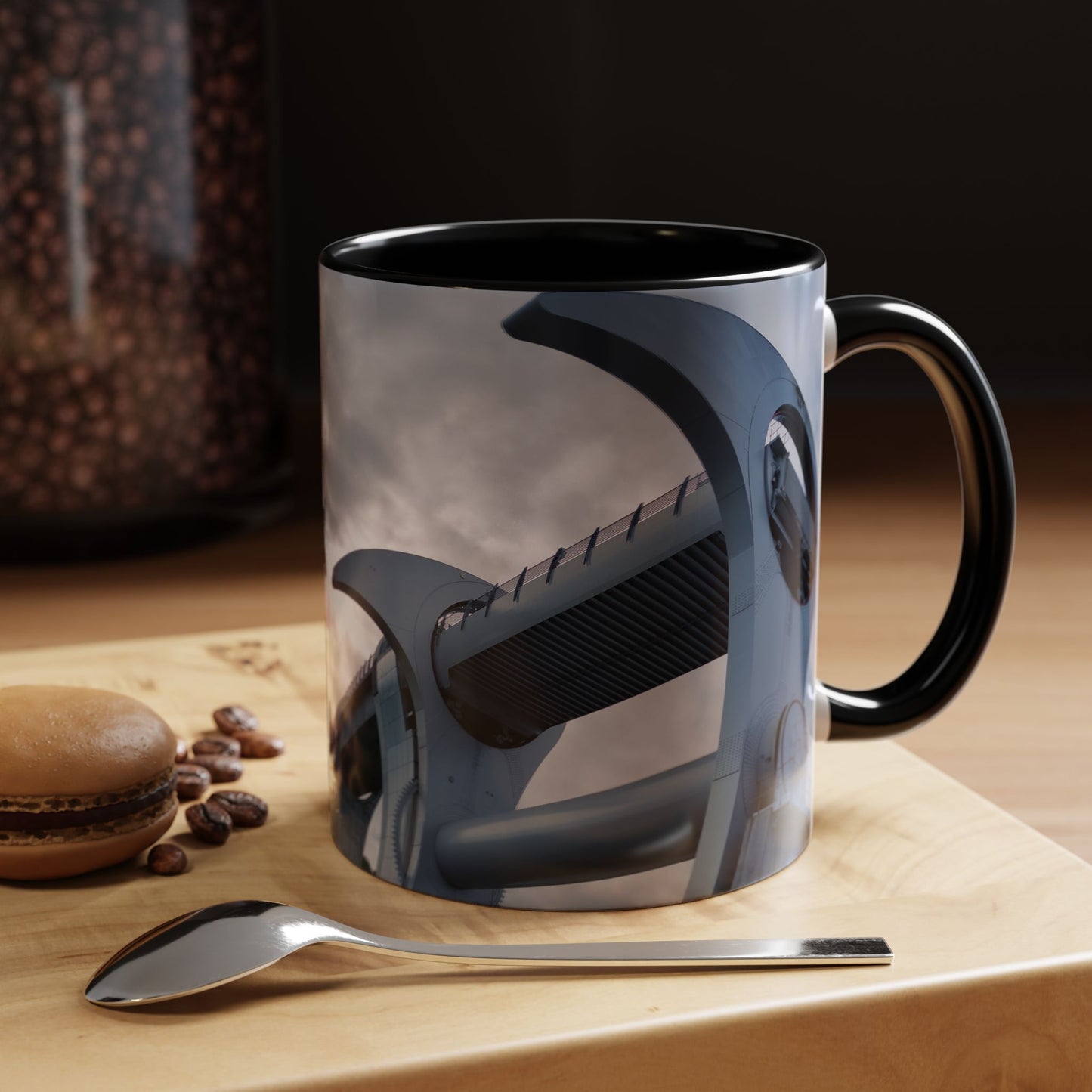 Tasses décoratives Écosse en gros plan - Scènes variées (noir)