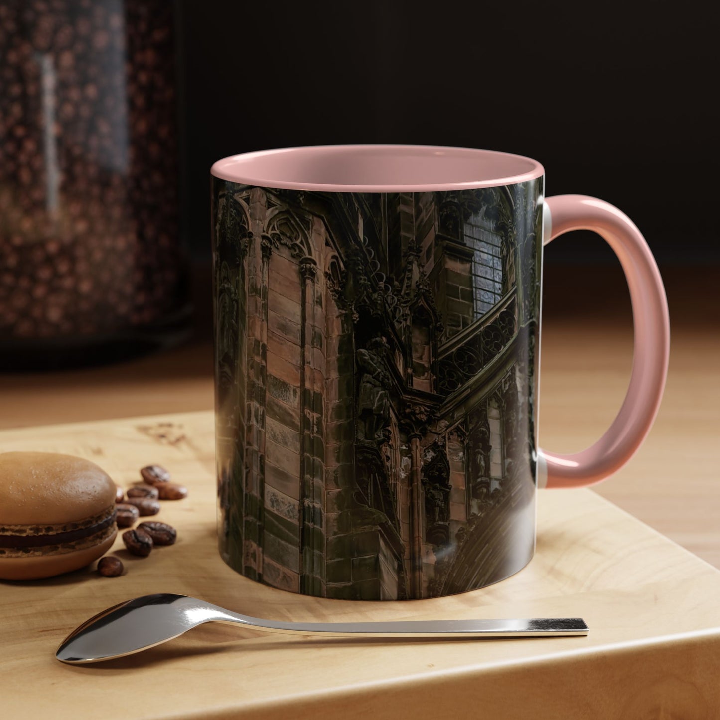 Tasses décoratives Écosse en gros plan - Scènes variées (rose)