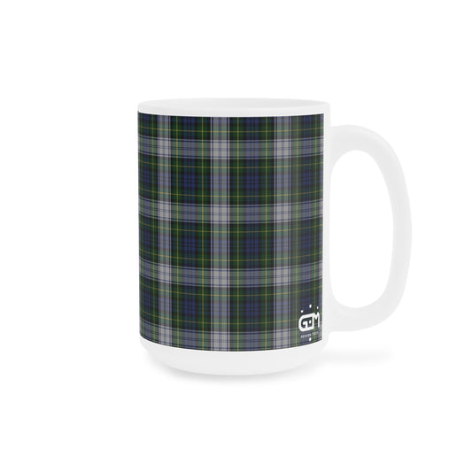 Tartan Mug - Gordon Dress Tartan, Scottish, Various Sizes