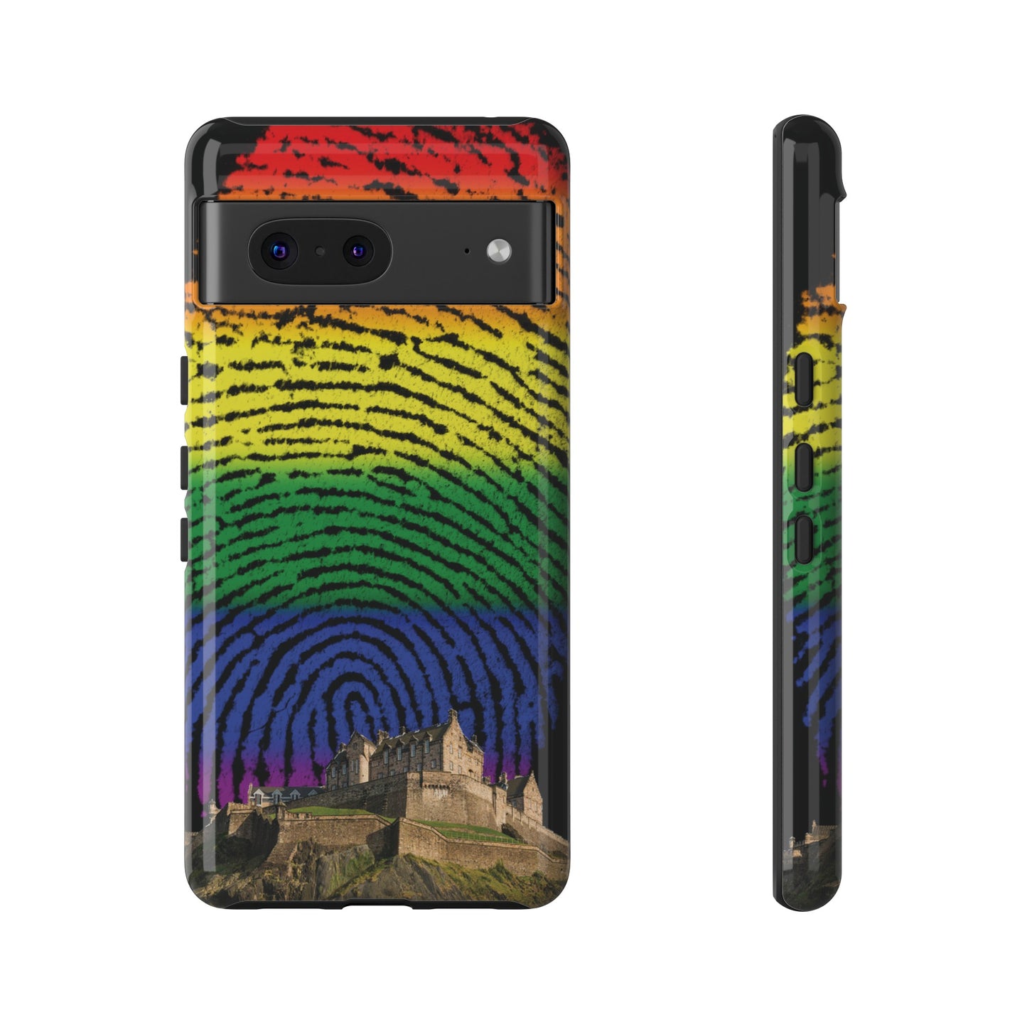 Edinburgh Castle Pride Phone Case - Fingerprint, Various