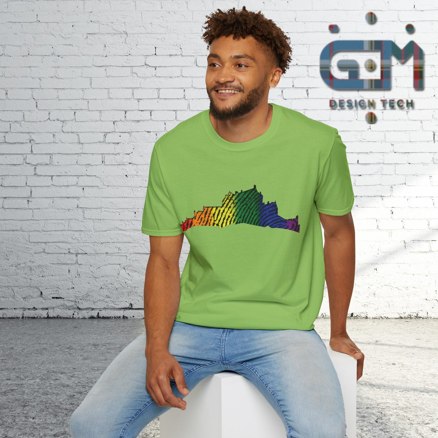 Edinburgh Castle Pride Fingerprint Art Unisex T-Shirt