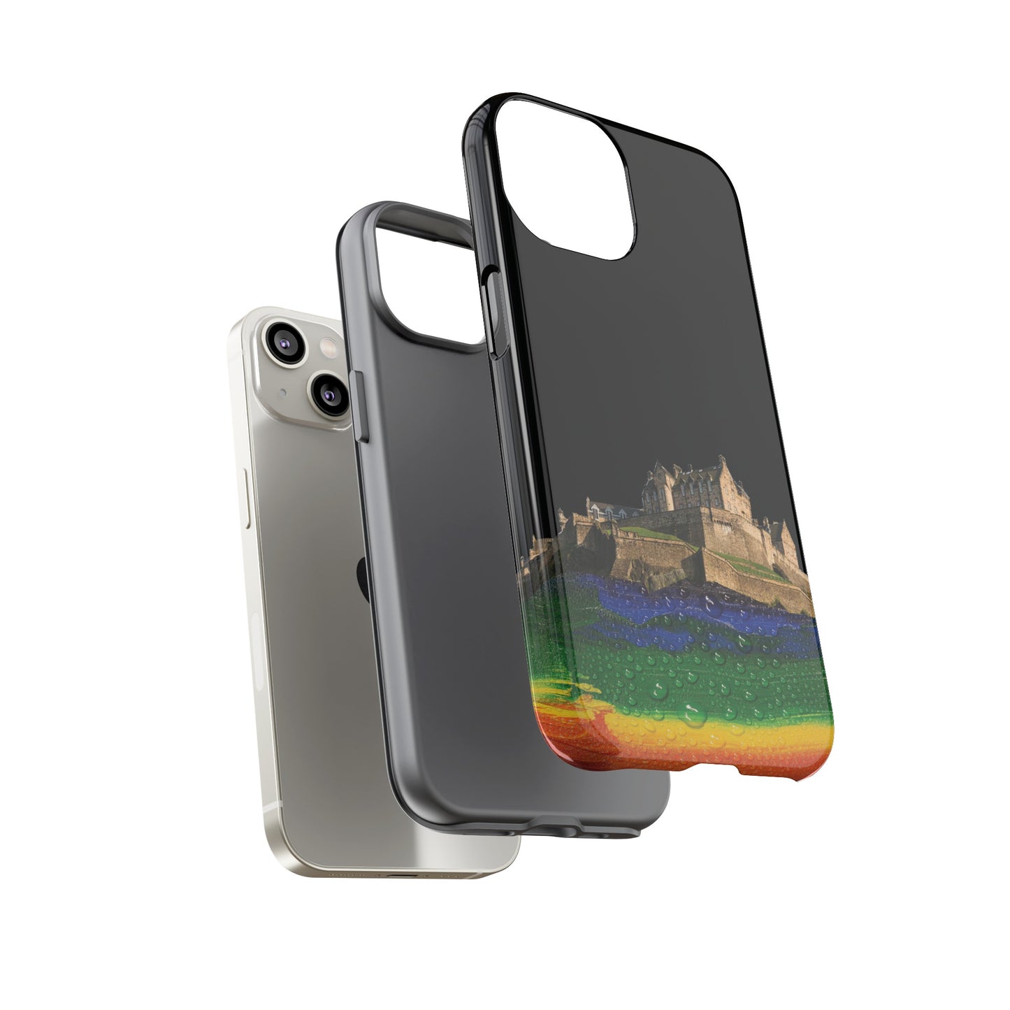 Edinburgh Castle Pride Rockface Phone Case - Rain, Various