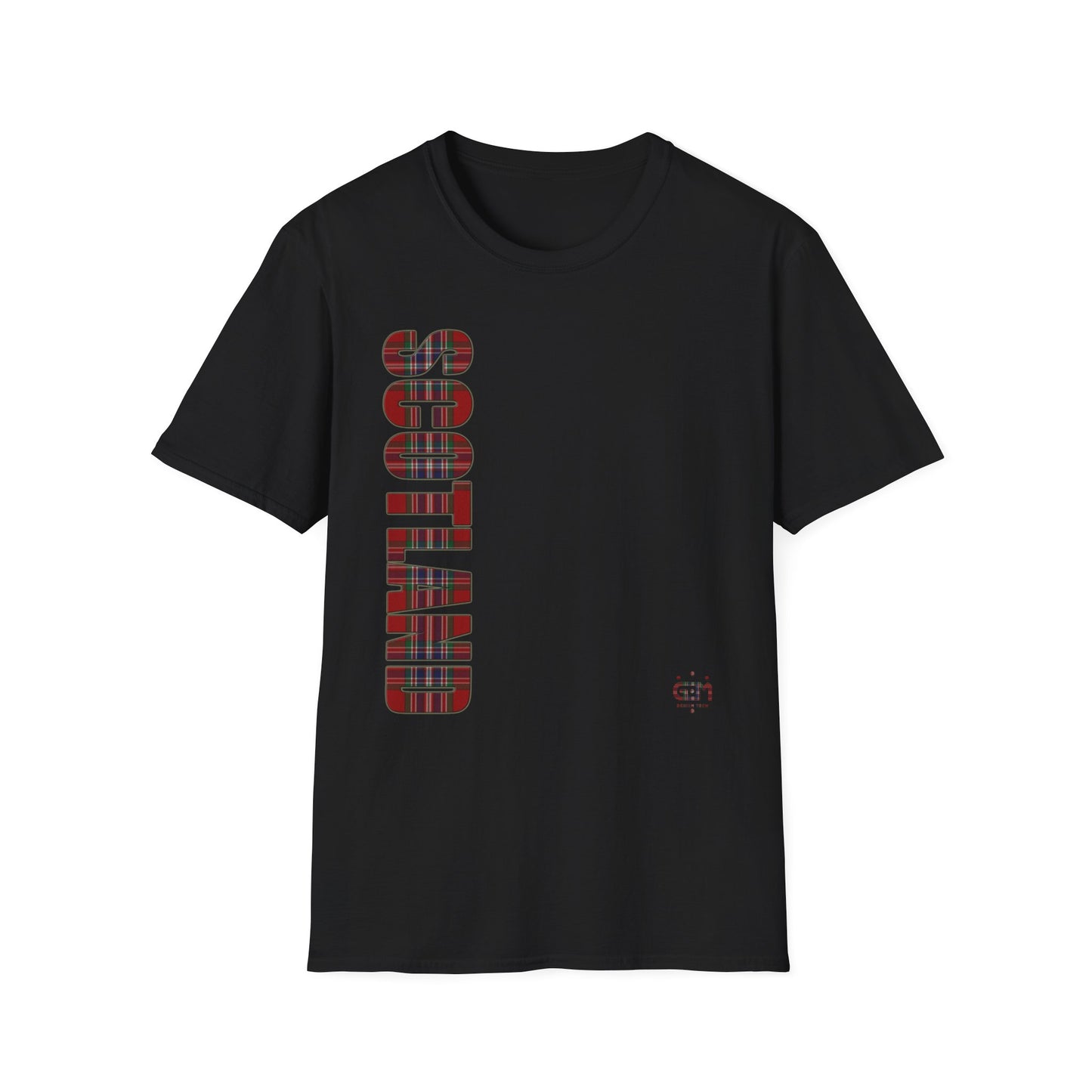 Tartan Scotland Lettrage Softstyle T-shirt unisexe, MacFarlane Tartan Tee