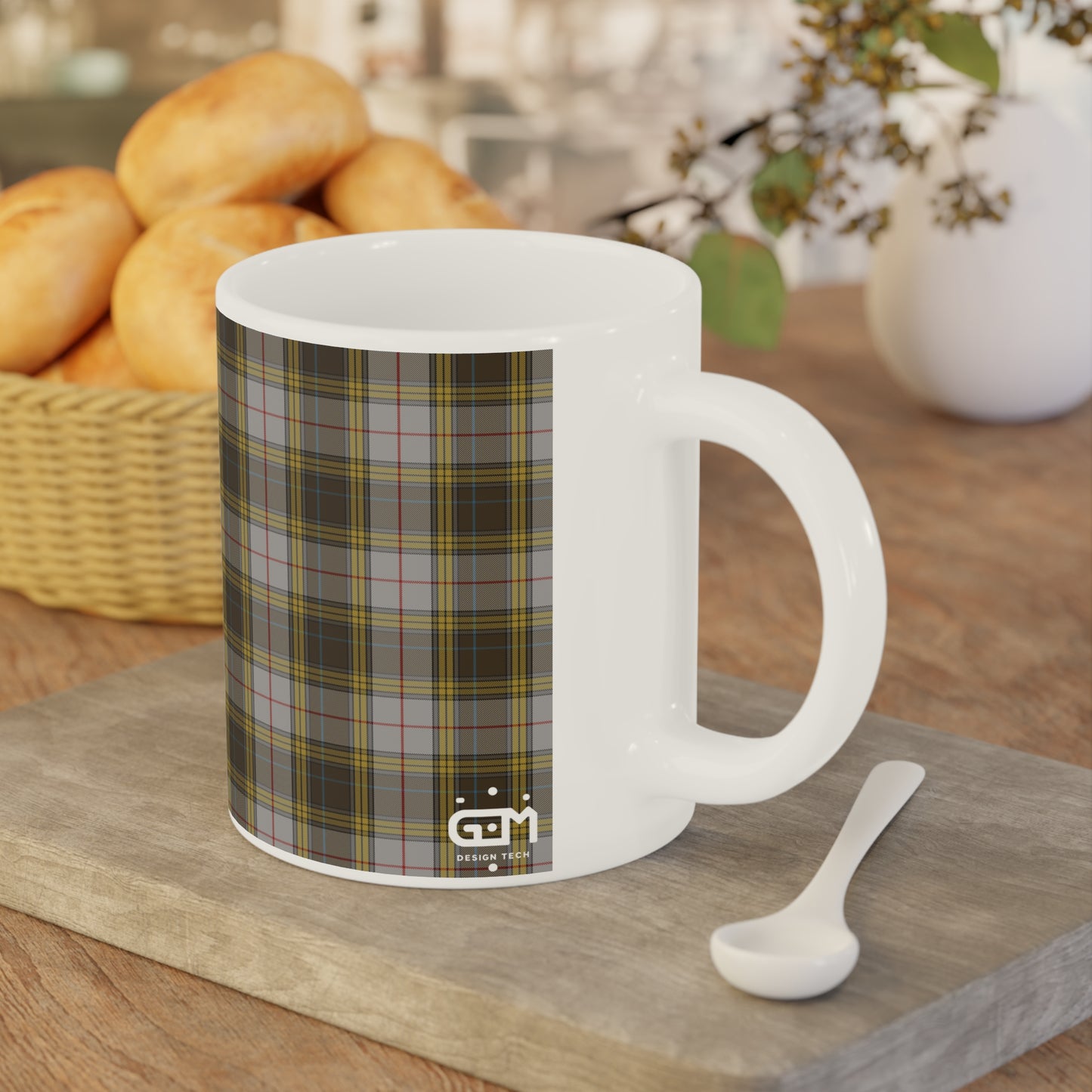 Tartan Mug - Buchanan Tartan, Écossais, Différentes Tailles