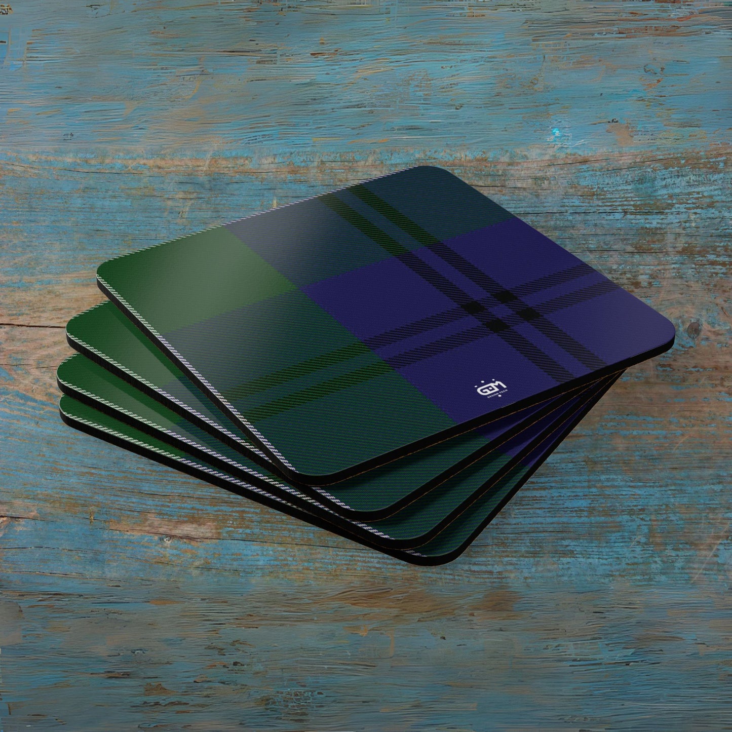 Scottish Tartan Cork Coaster Set (N-S)