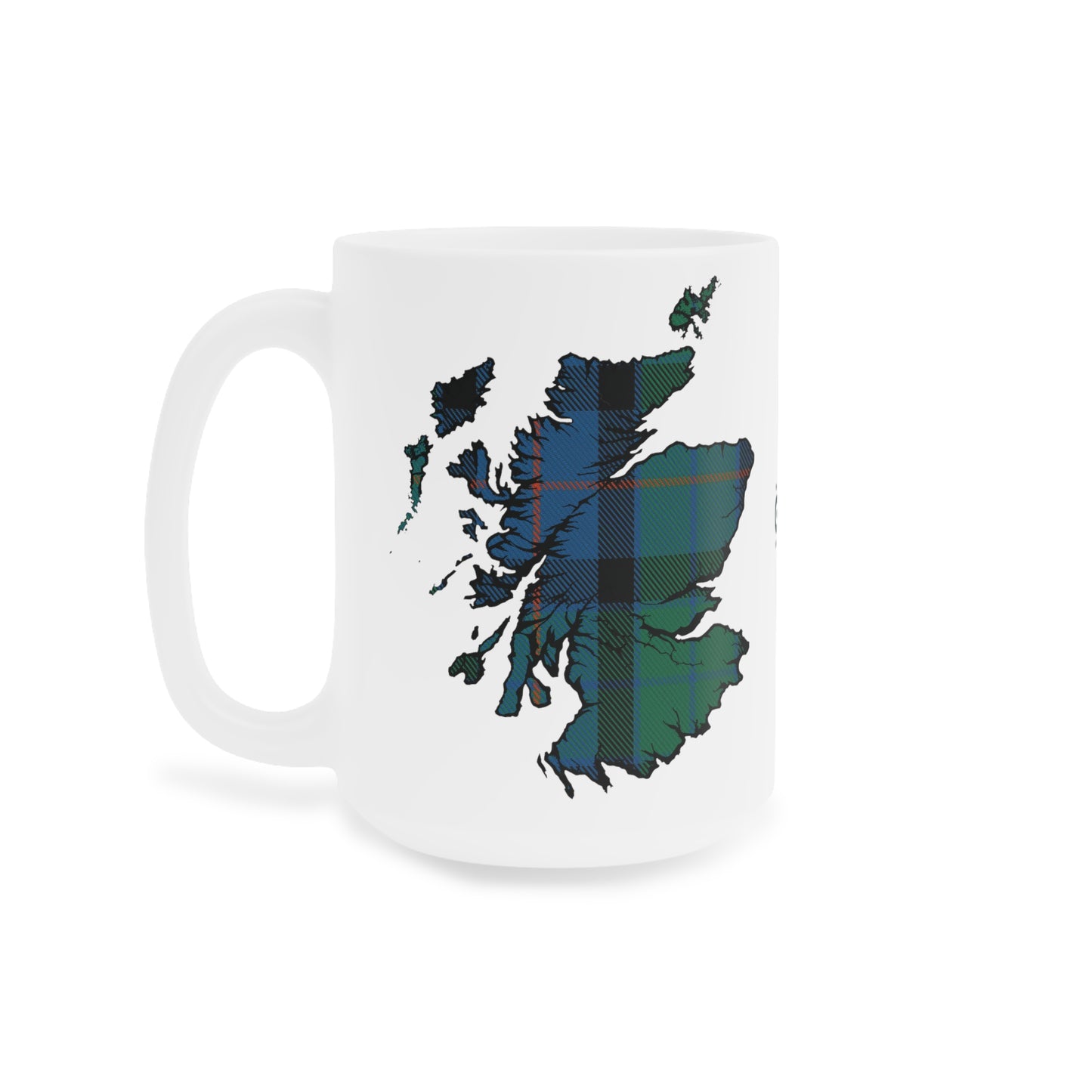 Tasse de carte de tartan d’Écosse - Tartan de fleur d’Écosse, différentes tailles