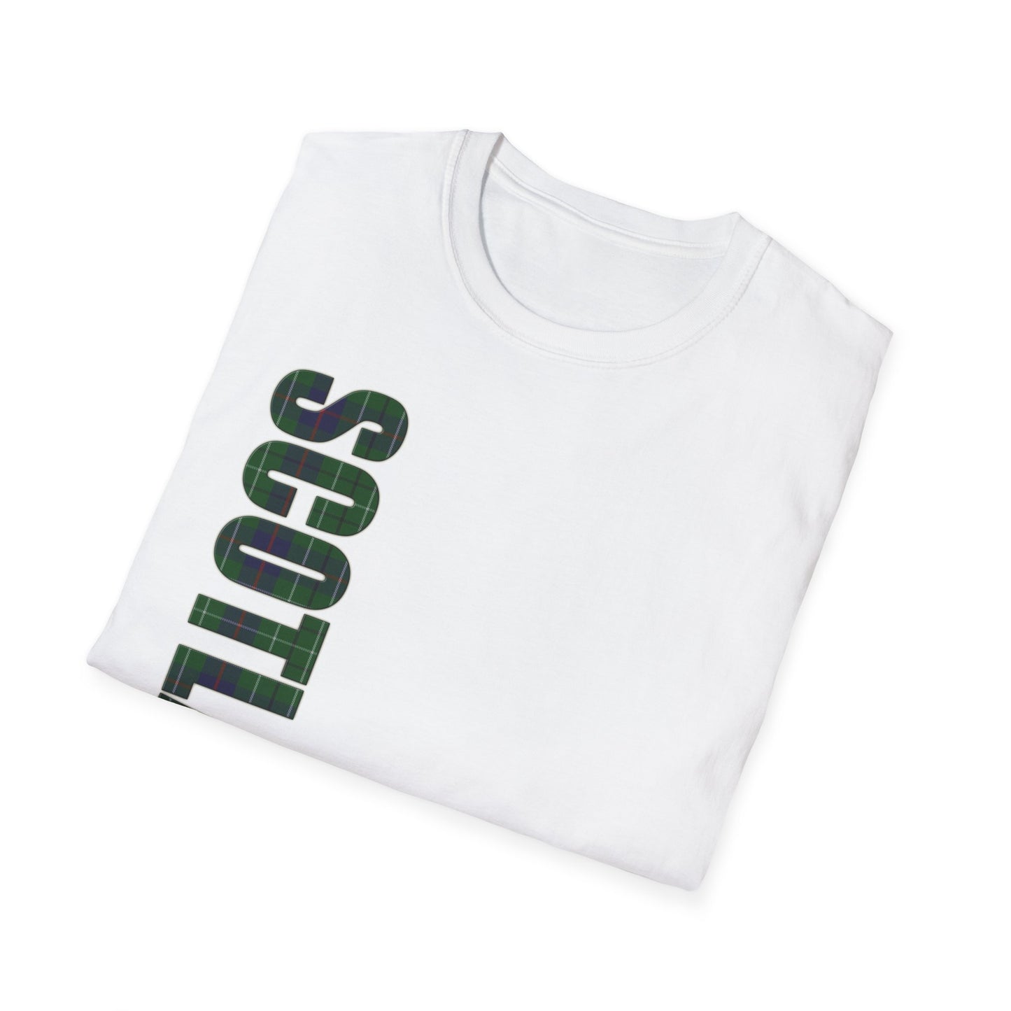 Tartan Scotland Lettrage Softstyle T-shirt unisexe, Duncan Tartan Tee