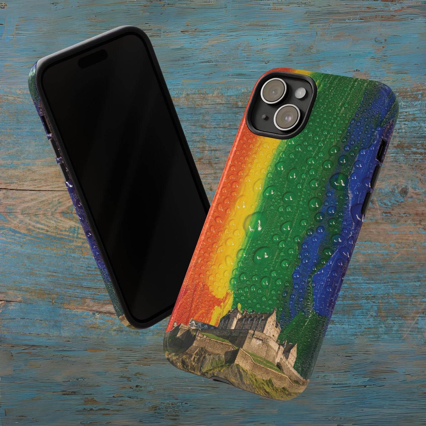 Edinburgh Castle Pride Phone Case - Rain, Various