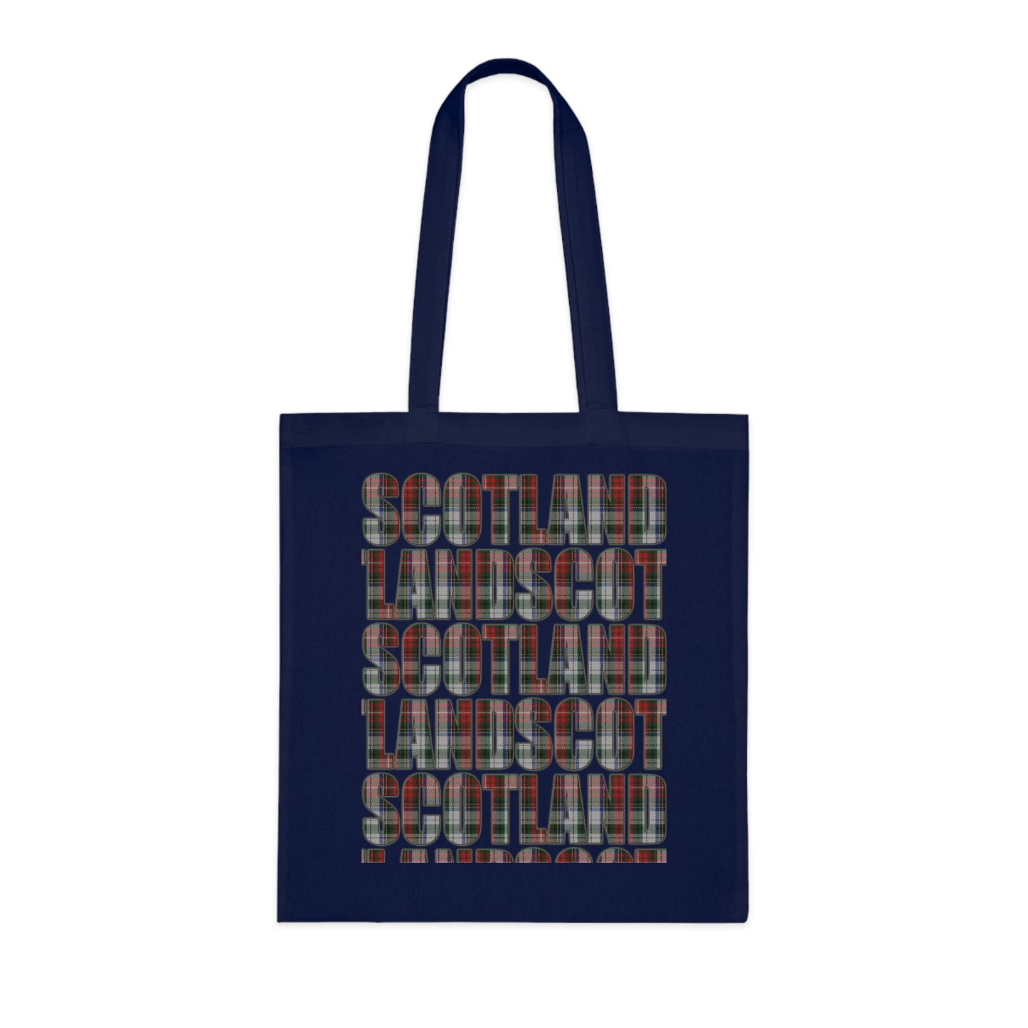Sac fourre-tout en coton réversible avec carte tartan d'Écosse - Stewart Tartan