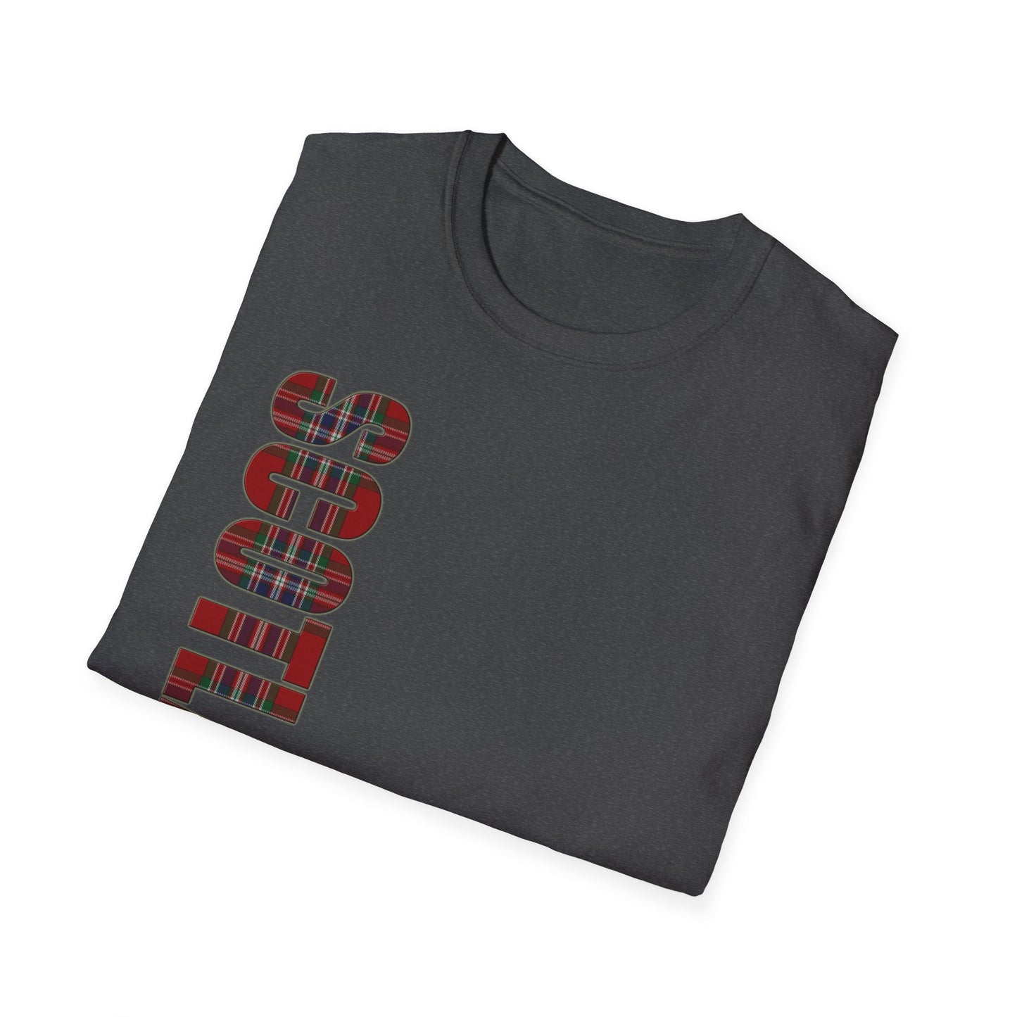 Tartan Scotland Lettrage Softstyle T-shirt unisexe, MacFarlane Tartan Tee