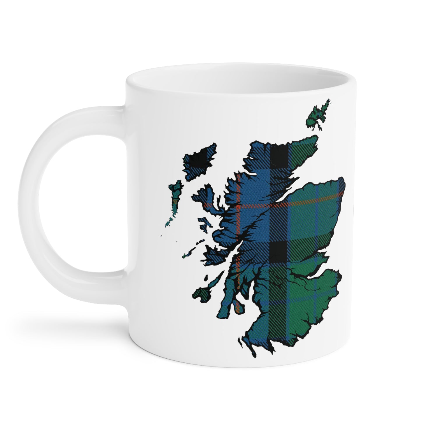 Tasse de carte de tartan d’Écosse - Tartan de fleur d’Écosse, différentes tailles