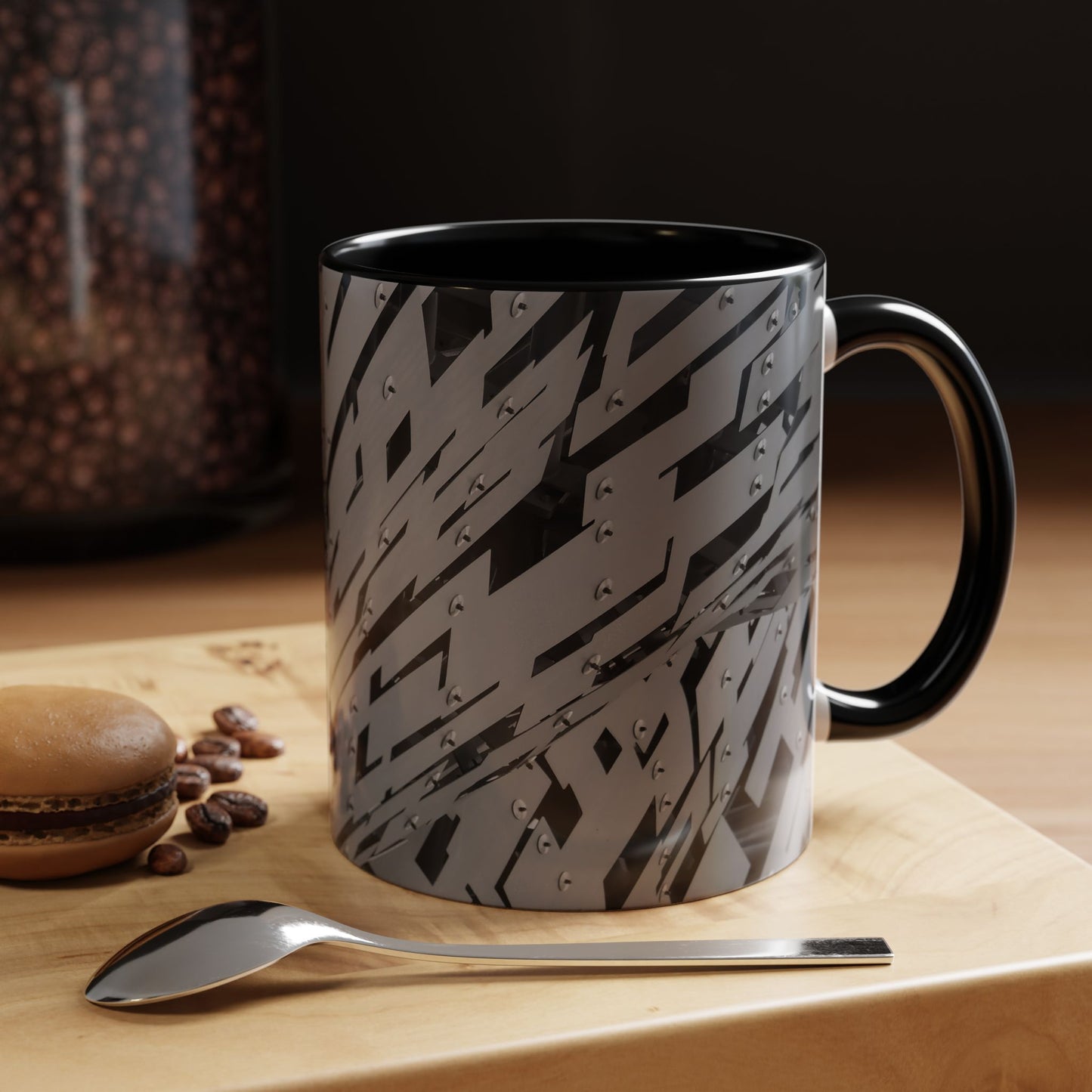Tasses décoratives Écosse en gros plan - Scènes variées (noir)
