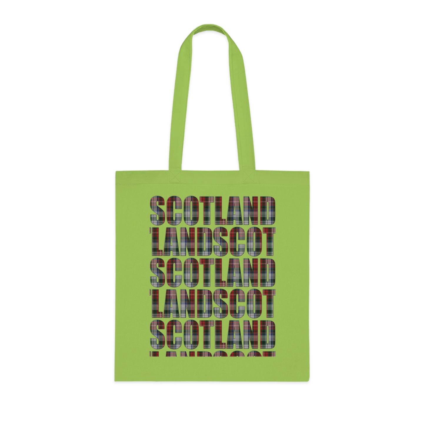 Sac fourre-tout en coton réversible avec carte tartan d'Écosse - Stewart Tartan