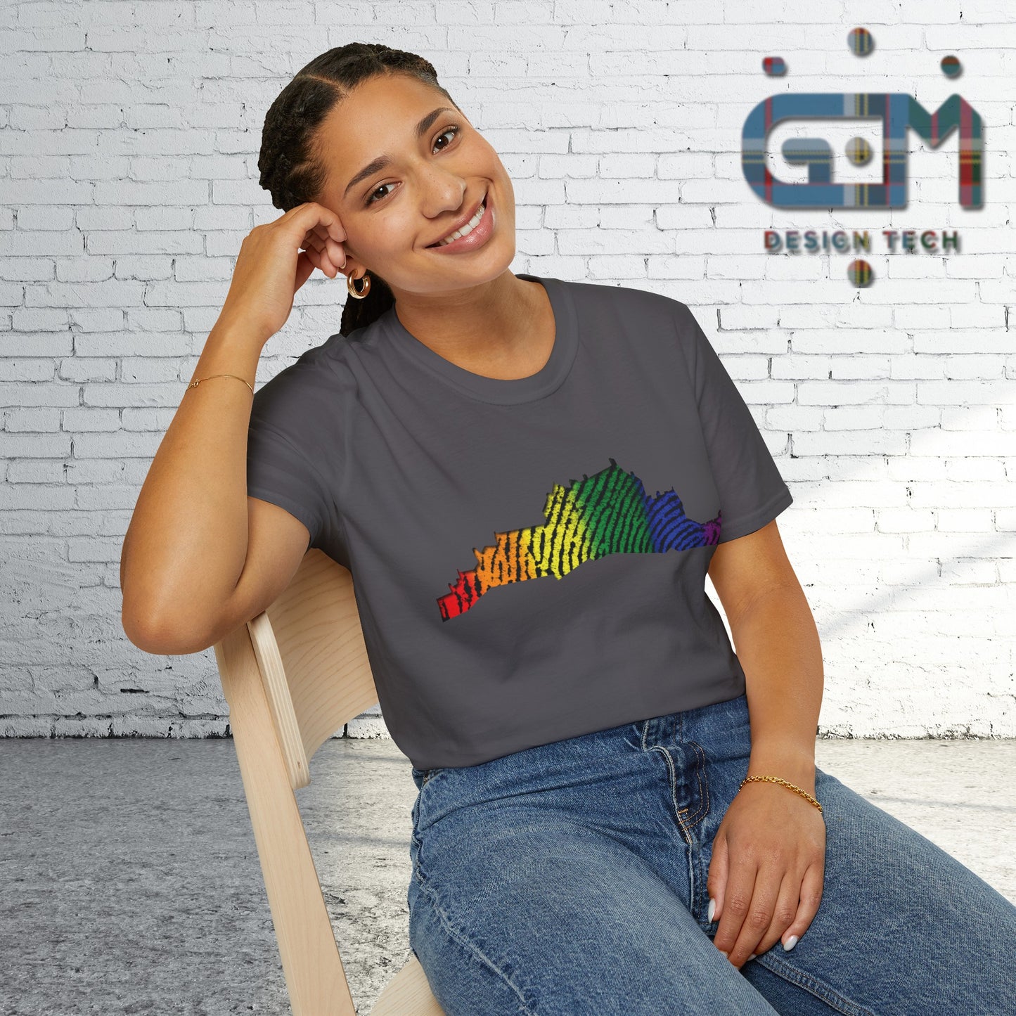 Edinburgh Castle Pride Fingerprint Art Unisex T-Shirt