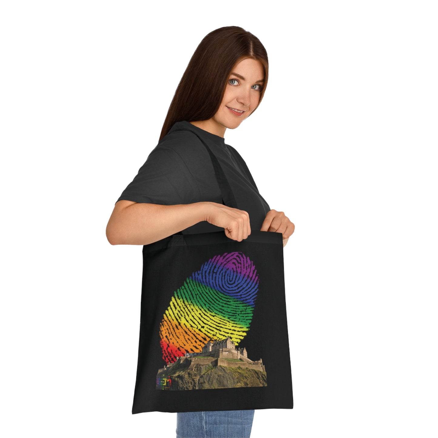 Ciel d'empreinte digitale de fierté du château d'Édimbourg Tote bag doublé