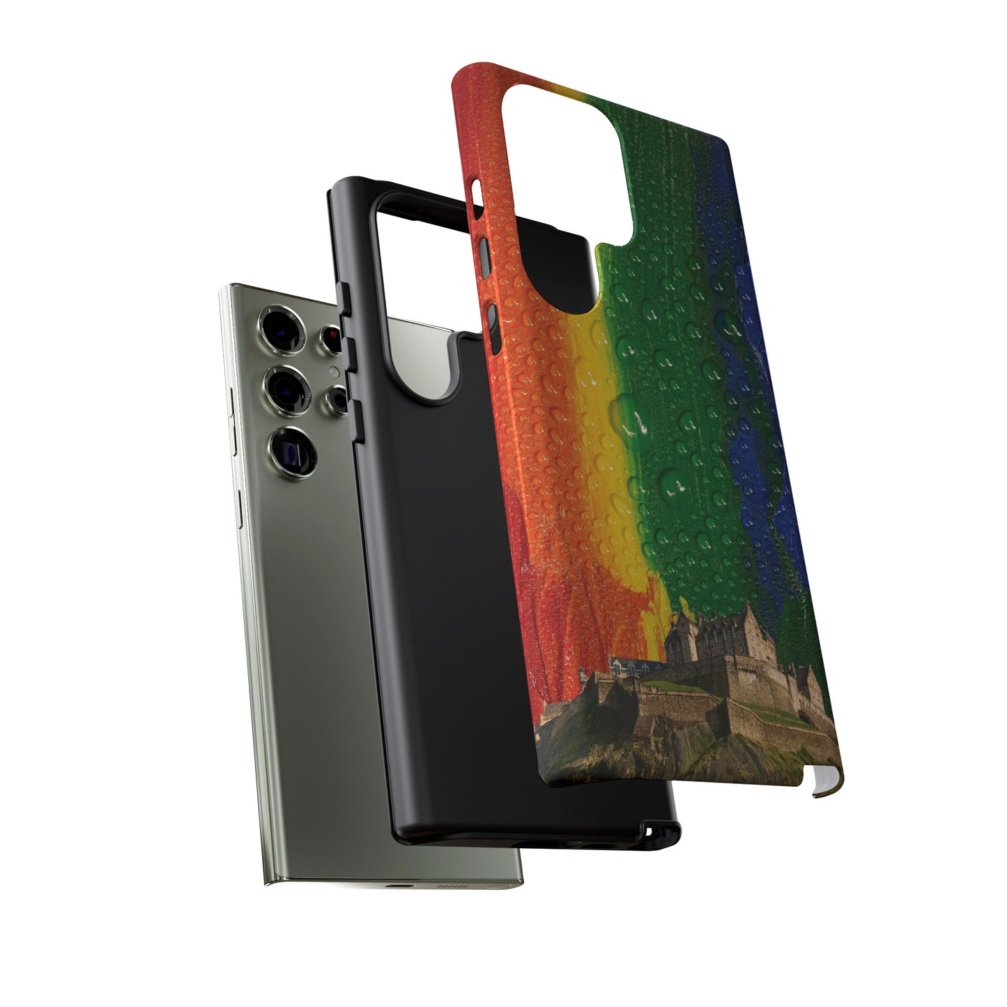 Edinburgh Castle Pride Phone Case - Rain, Various