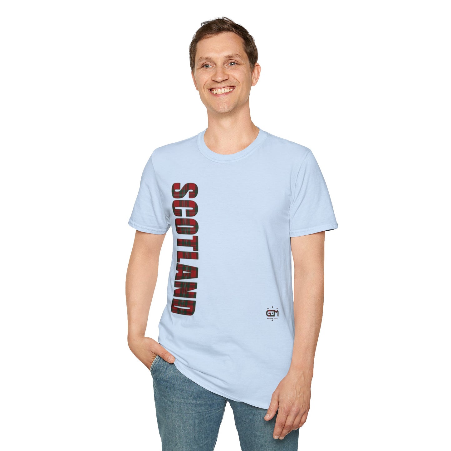 Tartan Scotland Lettrage Softstyle T-shirt unisexe, MacGregor Tartan Tee