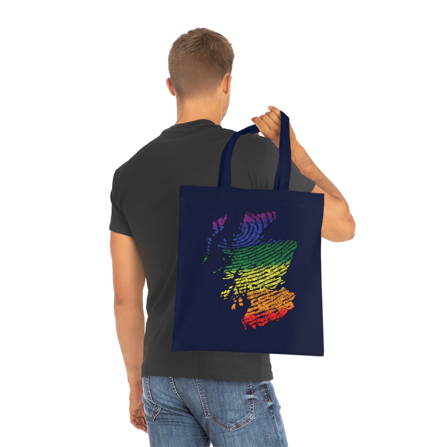 Carte du clan d'empreintes digitales Scotland Pride Tote bag doublé