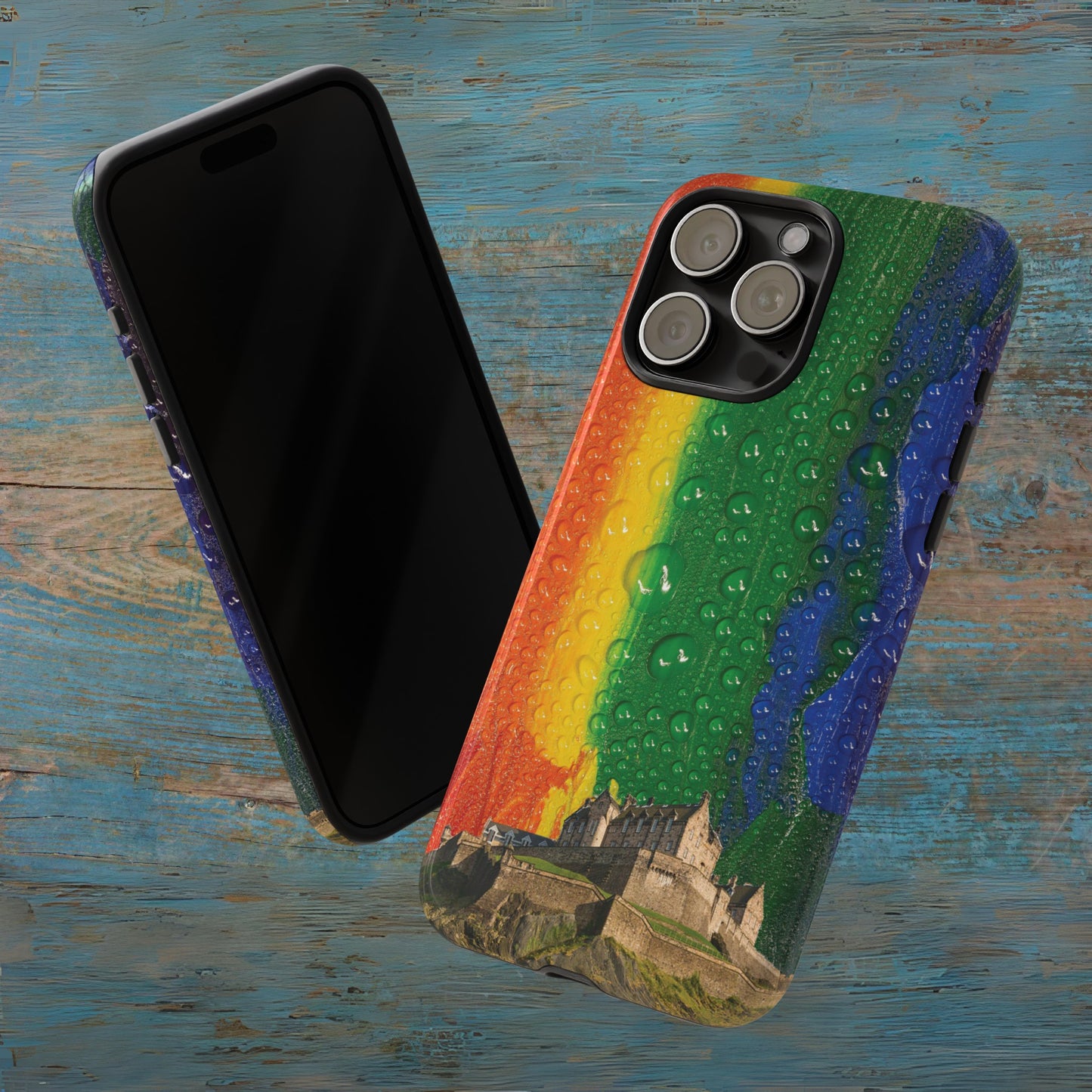 Edinburgh Castle Pride Phone Case - Rain, Various