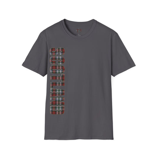 Scotland Lettering Stewart Tartan Softstyle T-Shirt, Tee-shirt unisexe, différentes couleurs