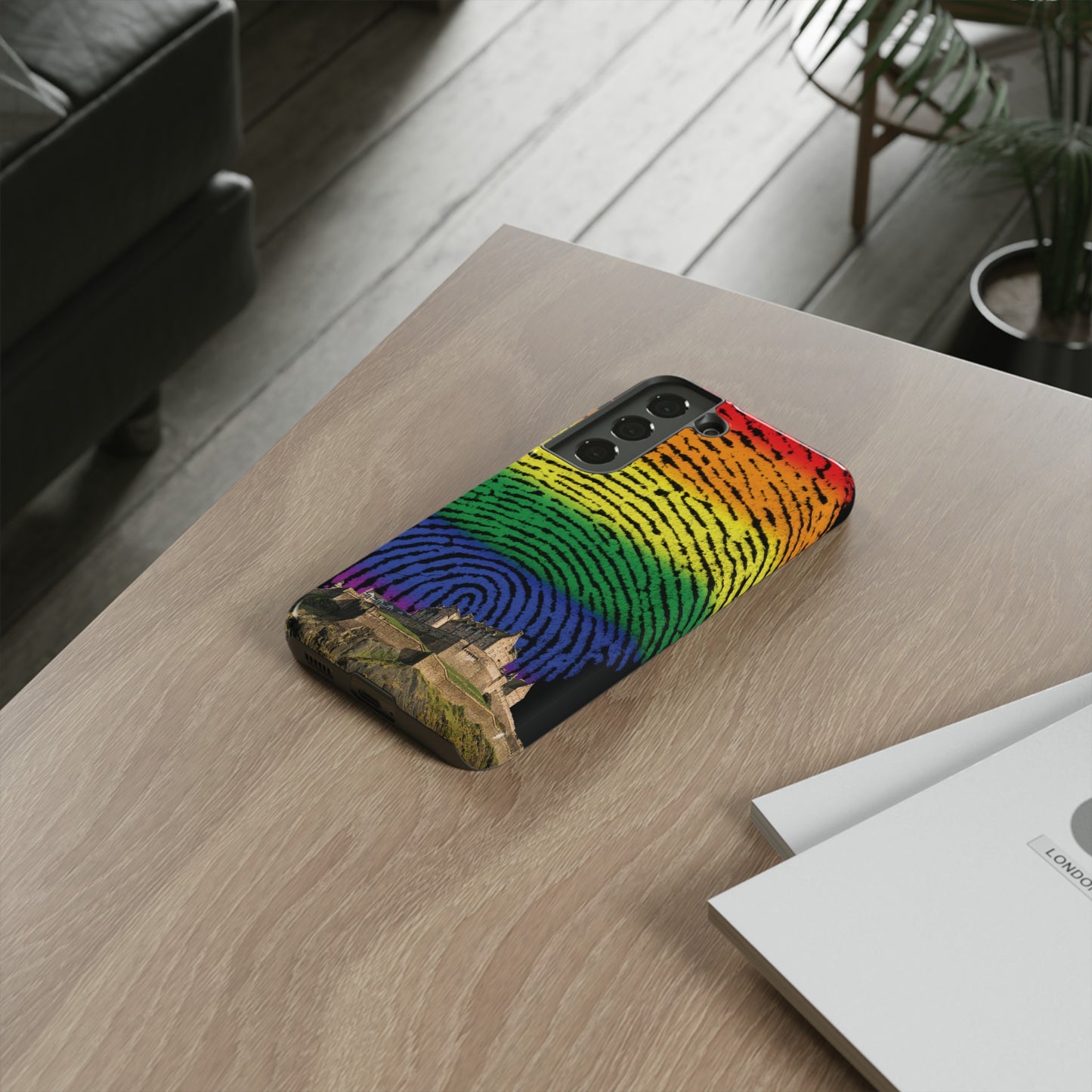 Edinburgh Castle Pride Phone Case - Fingerprint, Various