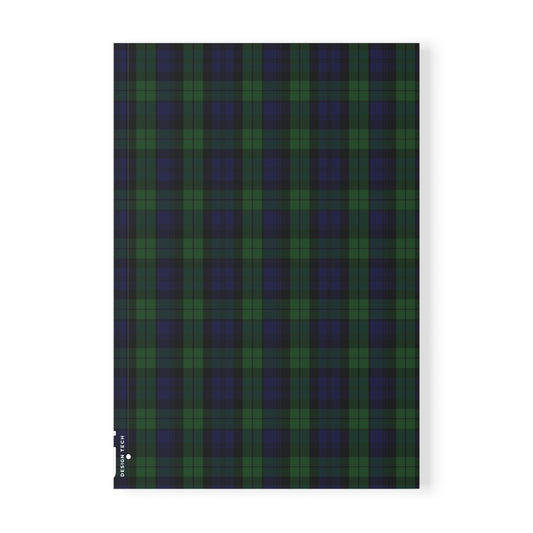 Scottish Tartan Softcover A5 Notebook - Black Watch