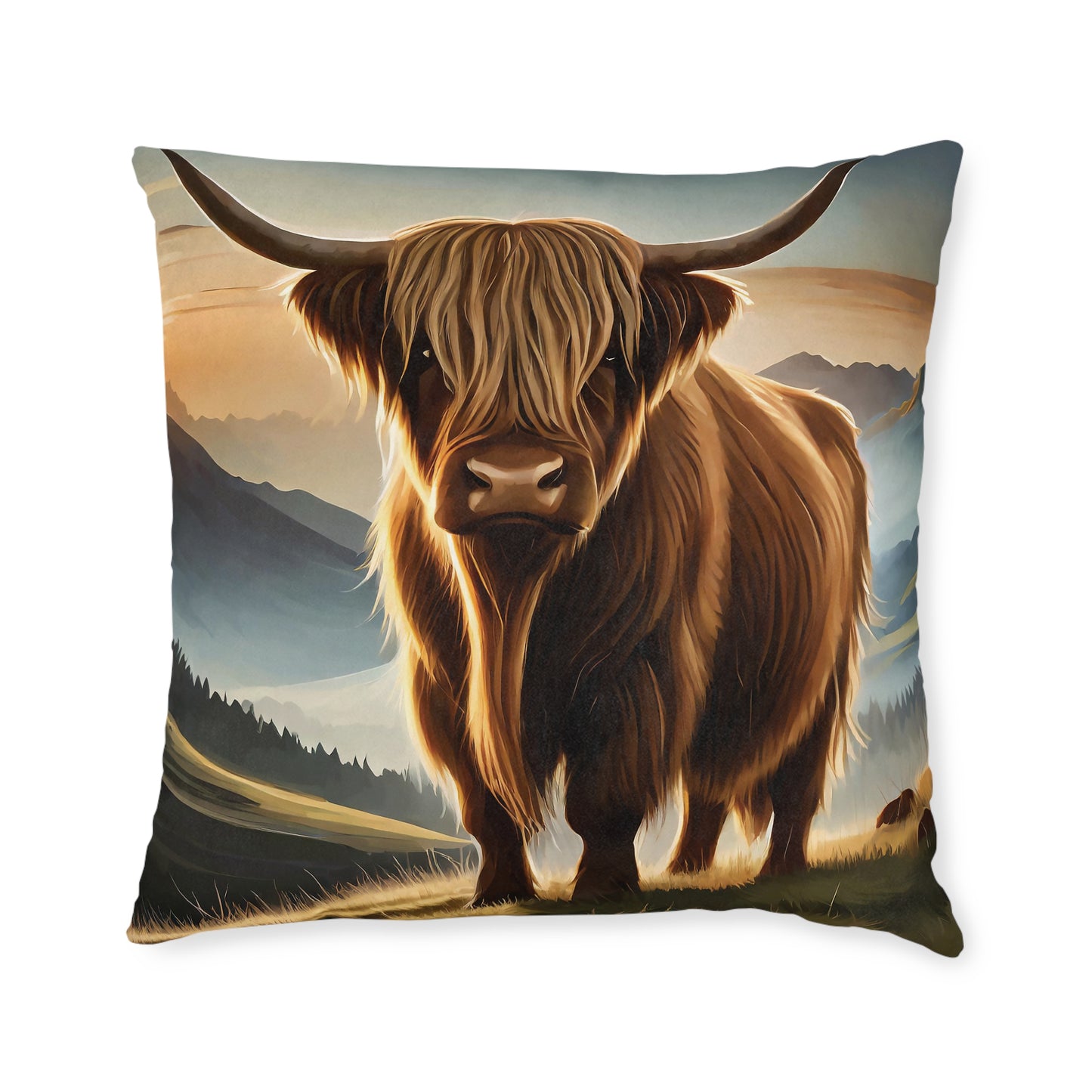 Coussin carré écossais : Nature, Différentes tailles