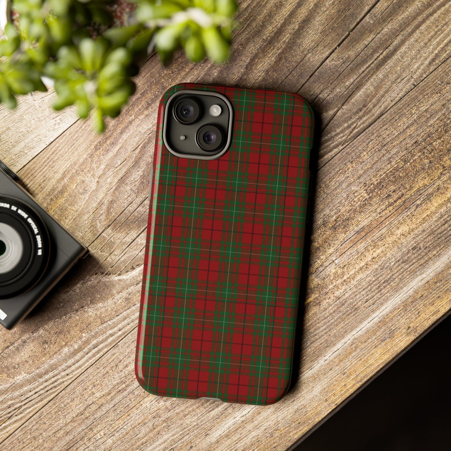 Étui de téléphone à motif tartan écossais - MacAuley, Divers