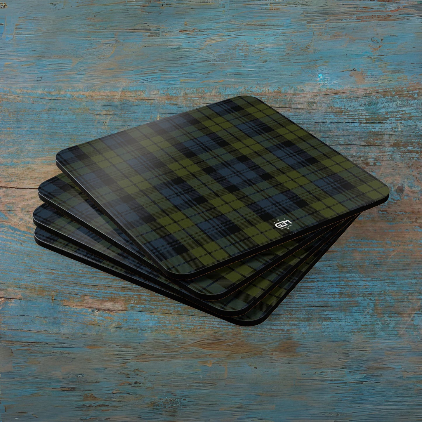 Scottish Tartan Cork Coaster Set (A-F)