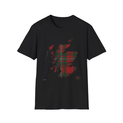 Tartan Ecosse Carte Softstyle T-Shirt Unisexe - MacGregor Tartan Tee