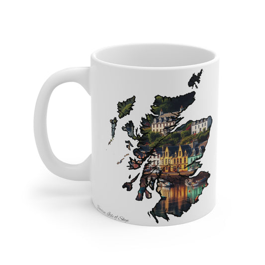 Scotland Map Mug 11oz, Portree, Isle of Skye