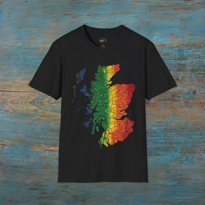 Scotland has PRiDE Rain Clan Regions Map Unisex T-Shirt, Various Colours