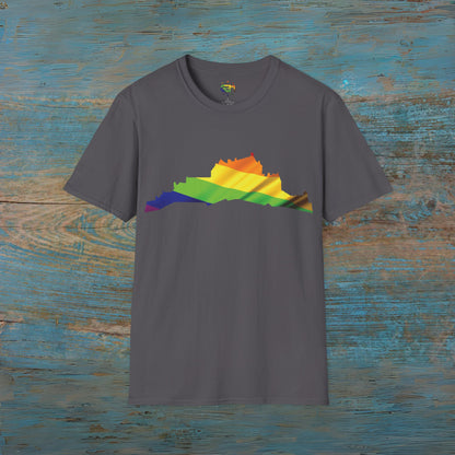 Edinburgh Castle Pride Flag Art Unisex T-Shirt