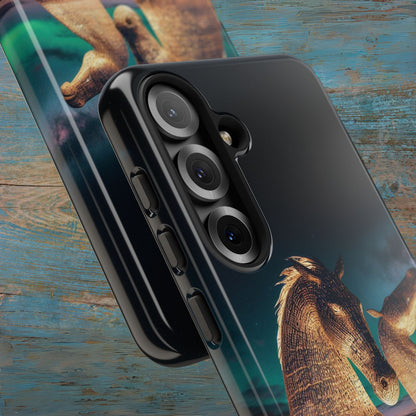 Kelpies Northern Lights Art Phone Case, Scotland, Samsung