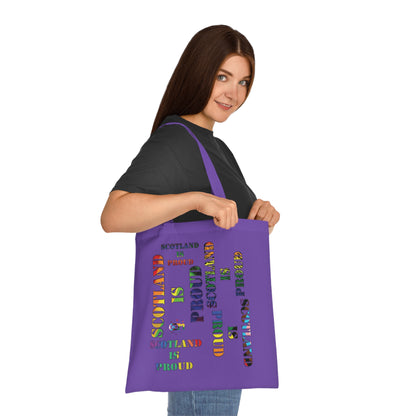 Scotland Pride Slogans Cotton Tote Bag