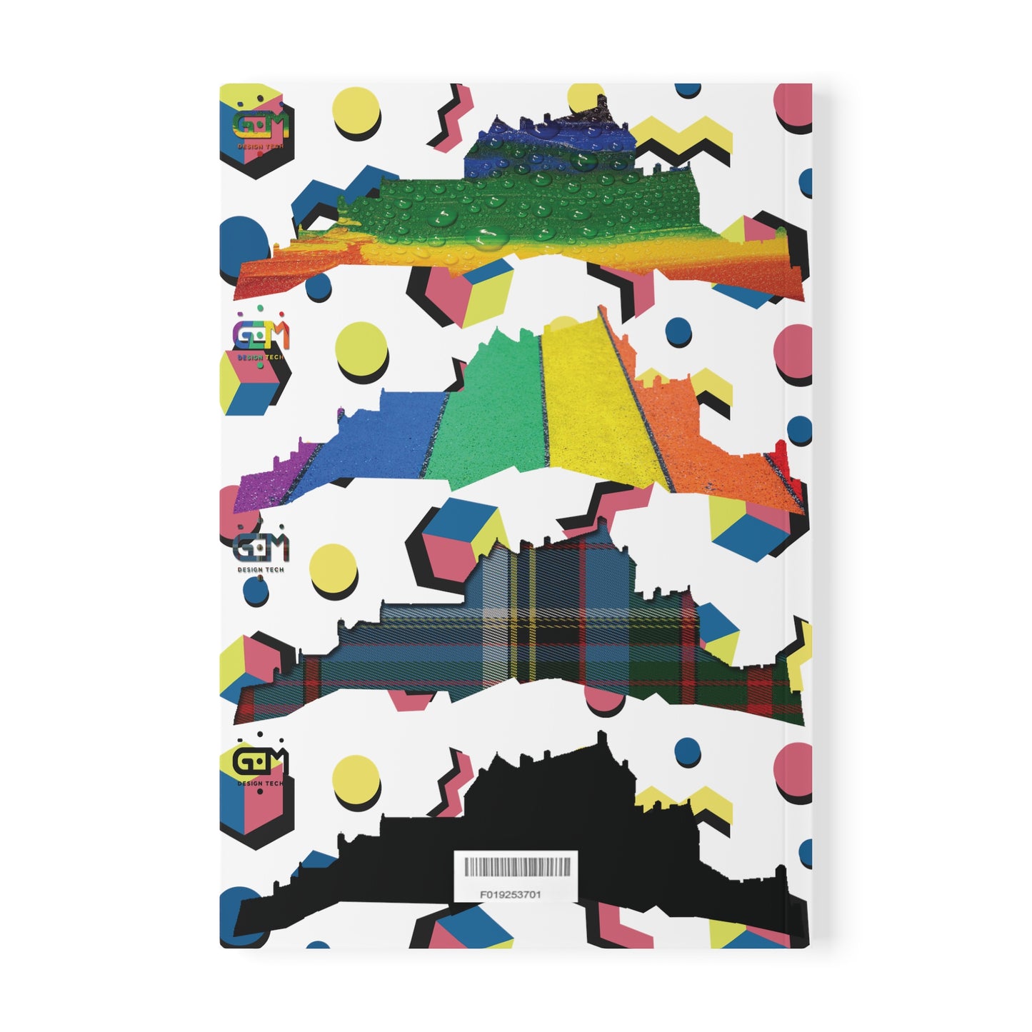 Edinburgh Castle Pride Retro Softcover Notebook, A5