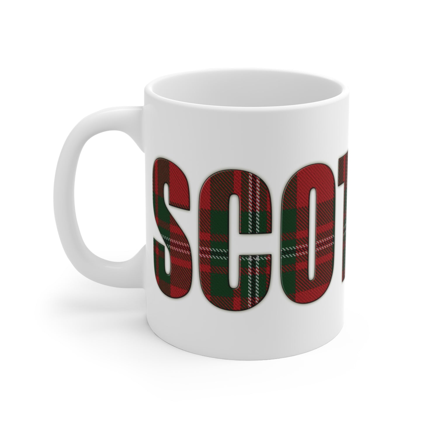 Scotland Lettering Tartan Mug 11oz, MacGregor Tartan