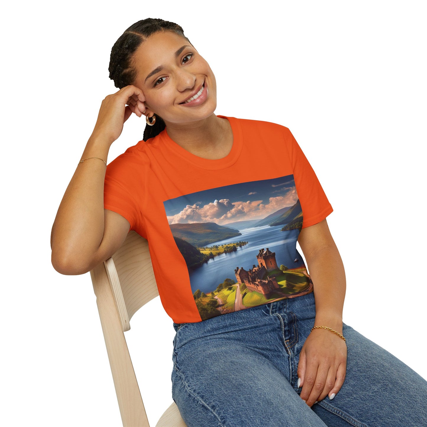 Urquhart Castle - Loch Ness Softstyle T-Shirt, Unisex Tee, Scottish Landmarks, Various Colours