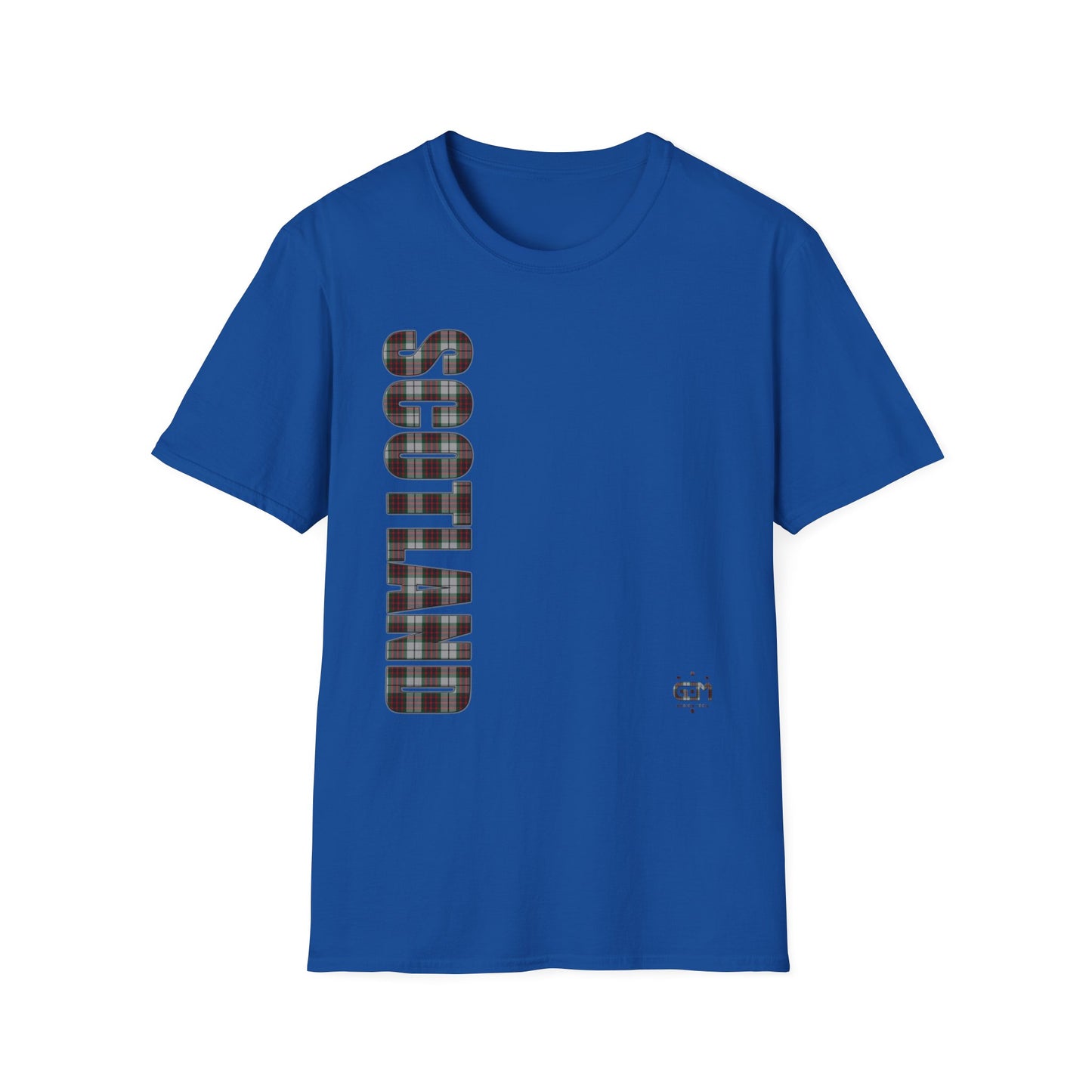 Tartan Scotland Lettering Softstyle Unisex T-Shirt, Fraser Tartan Tee