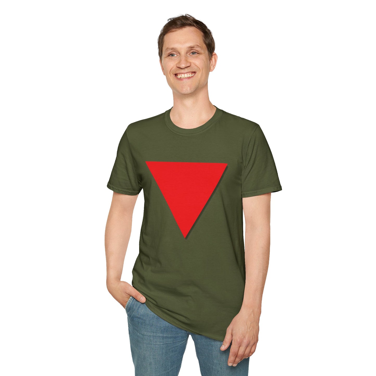 Red Triangle Softstyle Unisex T-Shirt, Various Colours