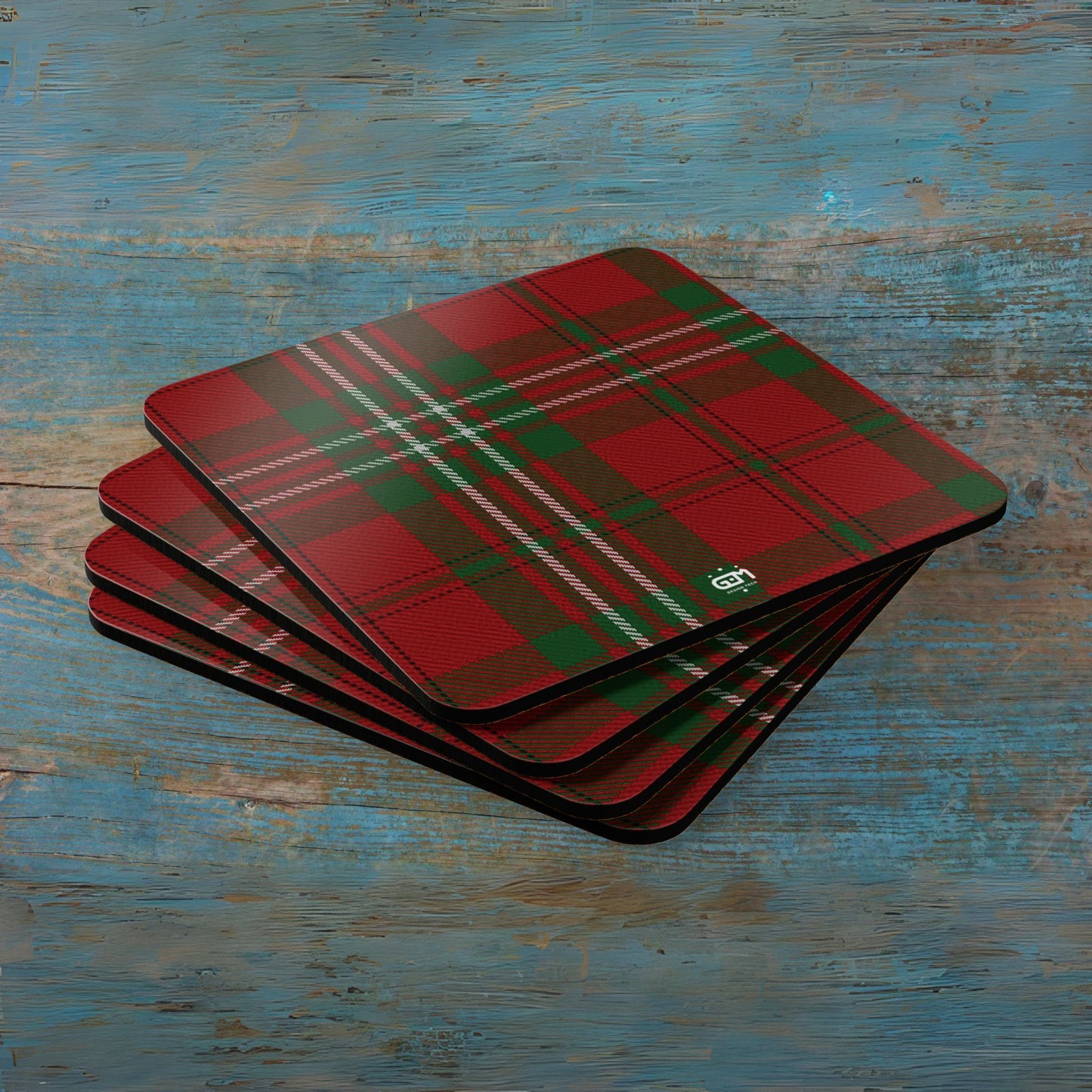 Scottish Tartan Cork Coaster Set (N-S)
