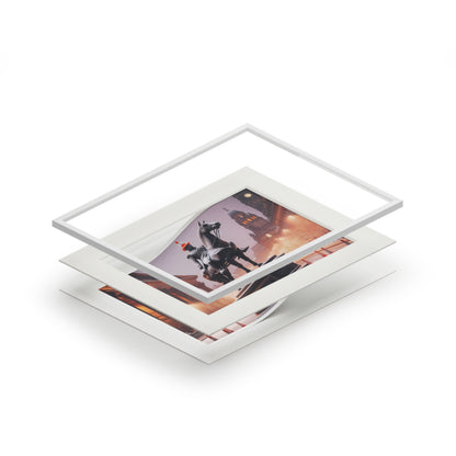 Glasgow's Duke Fine Art Print, Scotland Art, Paper Frame, Various Sizes, Horizontal