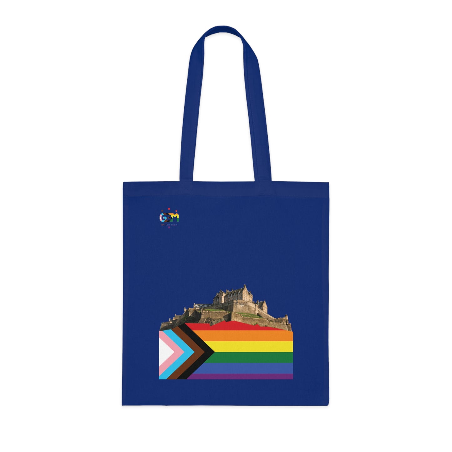 Pride Progress Rock Edinburgh Castle Cotton Tote Bag