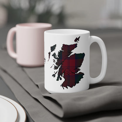 Tasse de carte de tartan d’Écosse - Lindsay Tartan, différentes tailles 