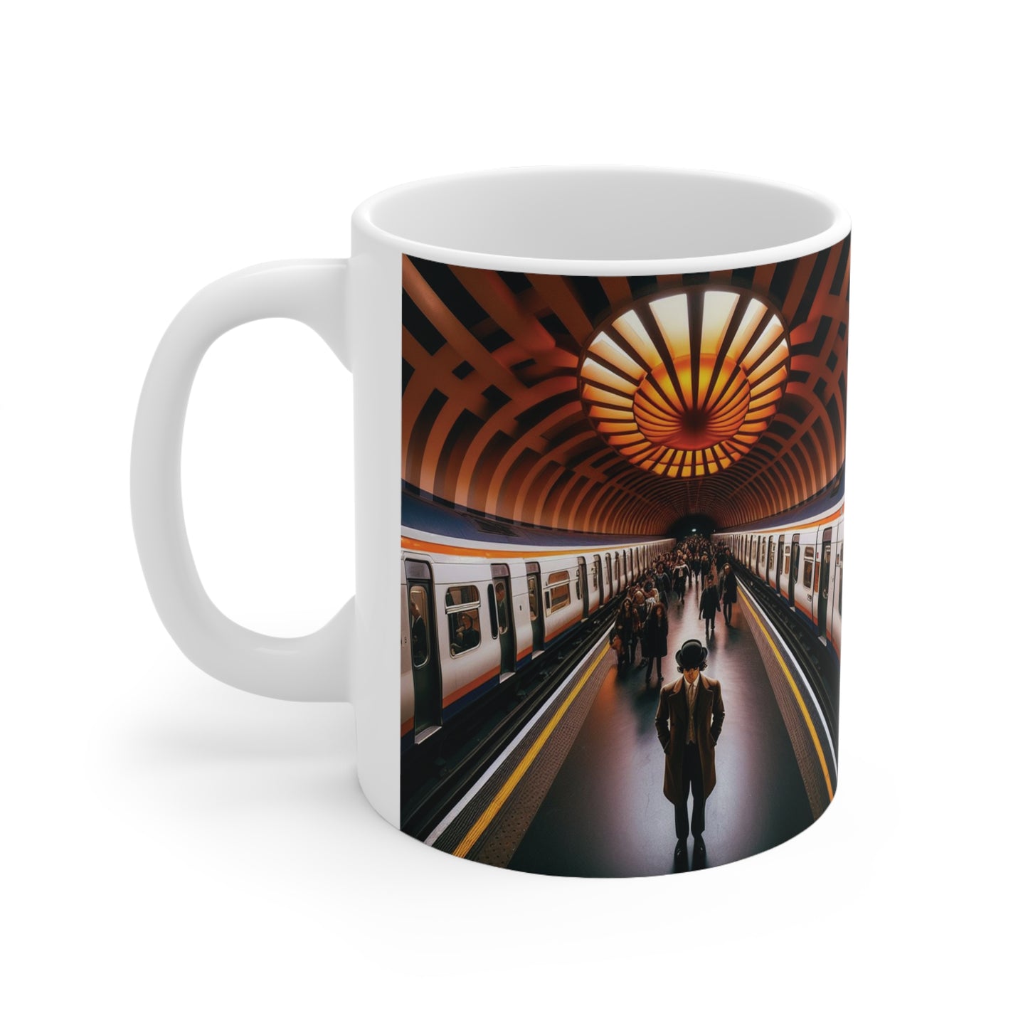 Glasgow's Clockwork Orange Subway, Coffee Cup, Tea Cup, Scotland, White